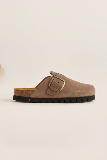 Plakton - Comfort Clogs - Brown Suede