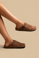 Plakton - Comfort Clogs - Brown Suede
