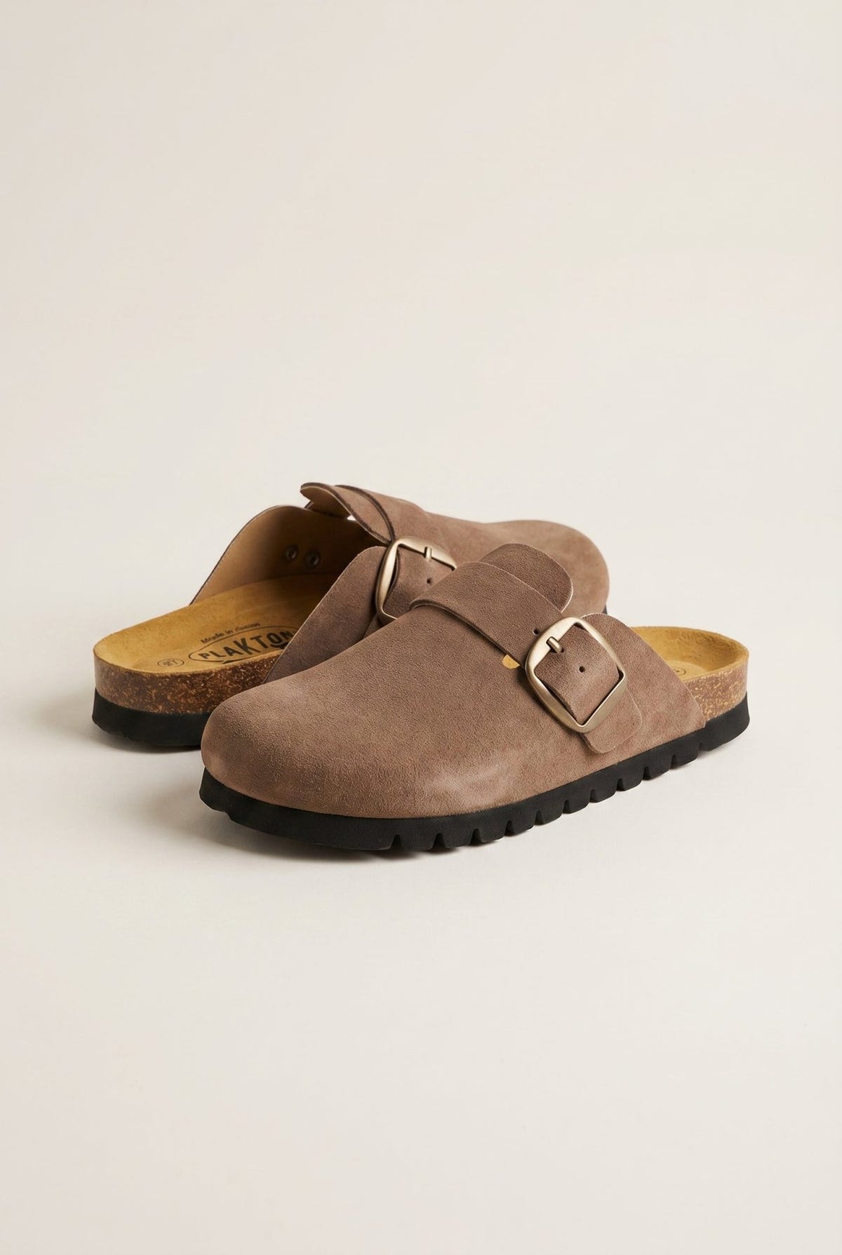 Plakton - Comfort Clogs - Brown Suede
