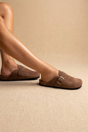 Plakton - Comfort Clogs - Brown Suede