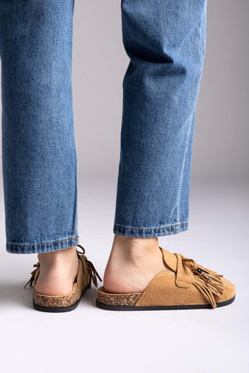 ERYNN - Comfort Clogs - Camel Suede