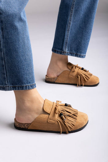ERYNN - Comfort Clogs - Camel Suede