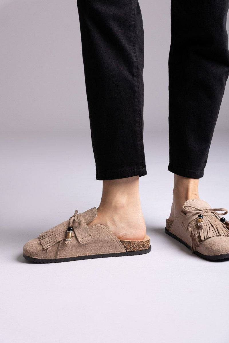ERYNN - Comfort Clogs - Taupe Suede