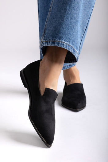 Comfort Loafers TFP - Black Suede - thefashionproject.gr - TFP