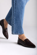 Comfort Loafers TFP - Brown Croc - thefashionproject.gr - TFP