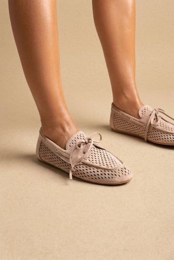 BOTEGGA 22 - Comfort Moccasins Lace Up - Taupe Suede