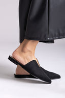 Comfort Mules TFP - Black Suede - thefashionproject.gr - TFP