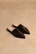 Comfort Mules TFP - Brown Snake Print - thefashionproject.gr - TFP
