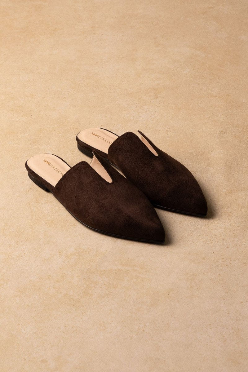 Comfort Mules TFP - Brown Suede - thefashionproject.gr - TFP