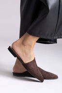 Comfort Mules TFP - Brown Suede - thefashionproject.gr - TFP