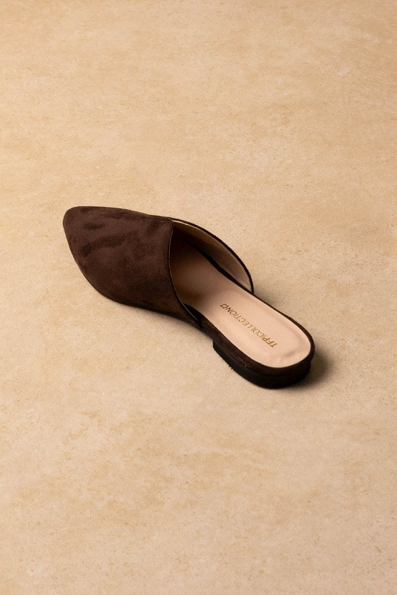 Comfort Mules TFP - Brown Suede - thefashionproject.gr - TFP