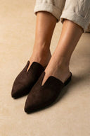Comfort Mules TFP - Brown Suede - thefashionproject.gr - TFP