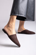 Comfort Mules TFP - Brown Suede - thefashionproject.gr - TFP