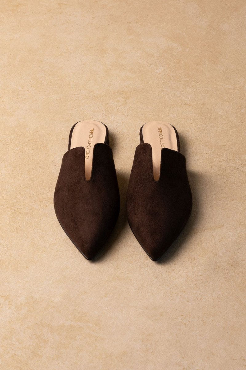 Comfort Mules TFP - Brown Suede - thefashionproject.gr - TFP