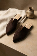 Comfort Mules TFP - Brown Suede - thefashionproject.gr - TFP