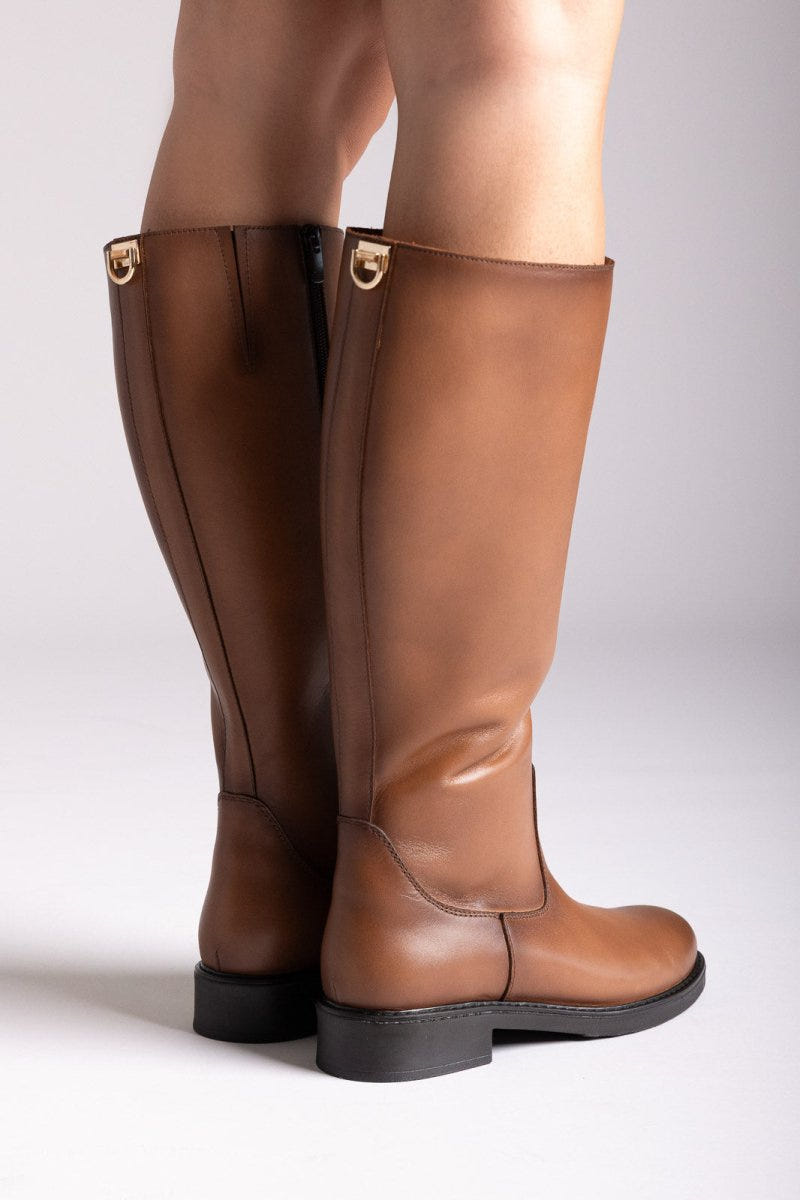 RAGAZZA - Comfort Riding Boots - Tan Matte