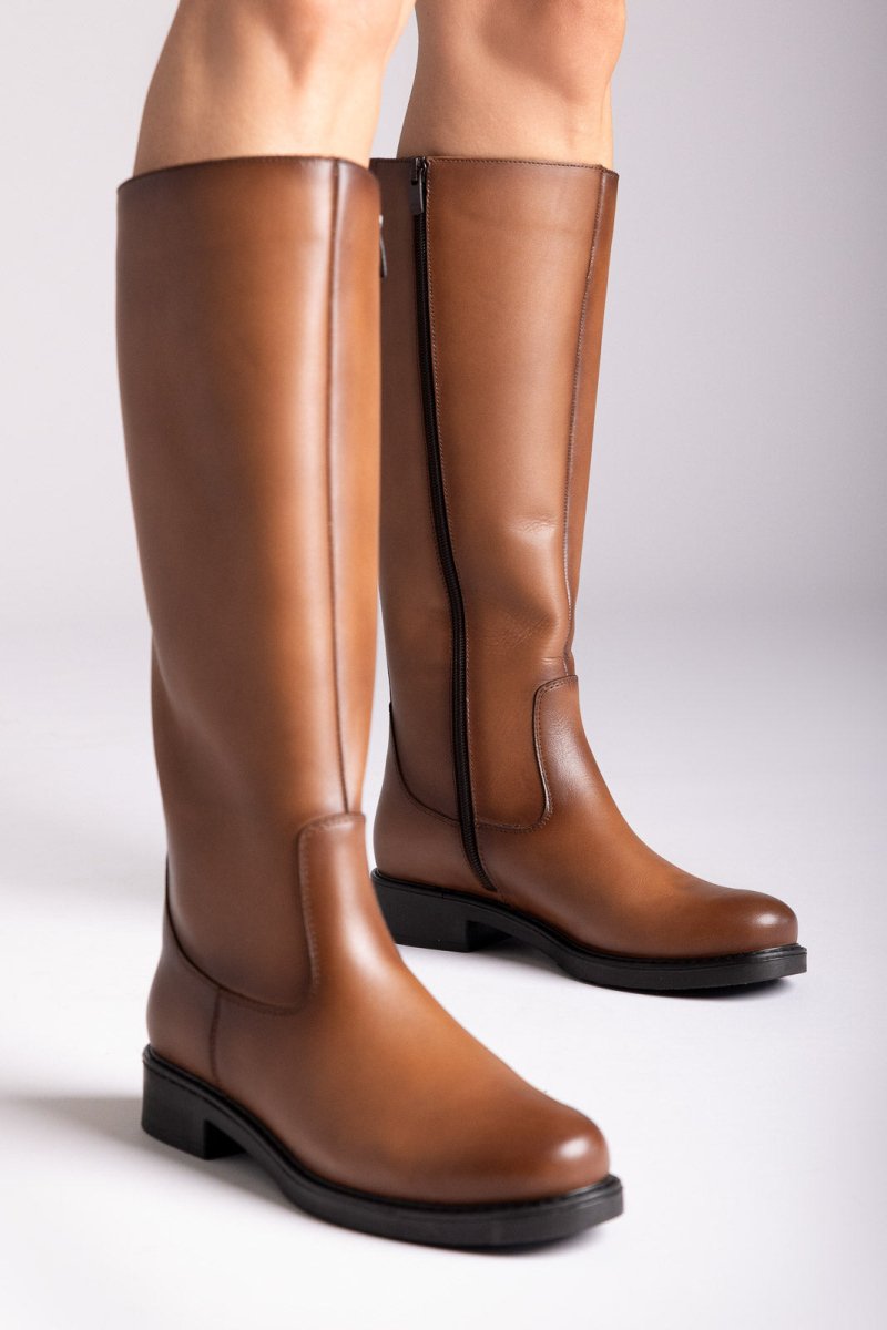 RAGAZZA - Comfort Riding Boots - Tan Matte