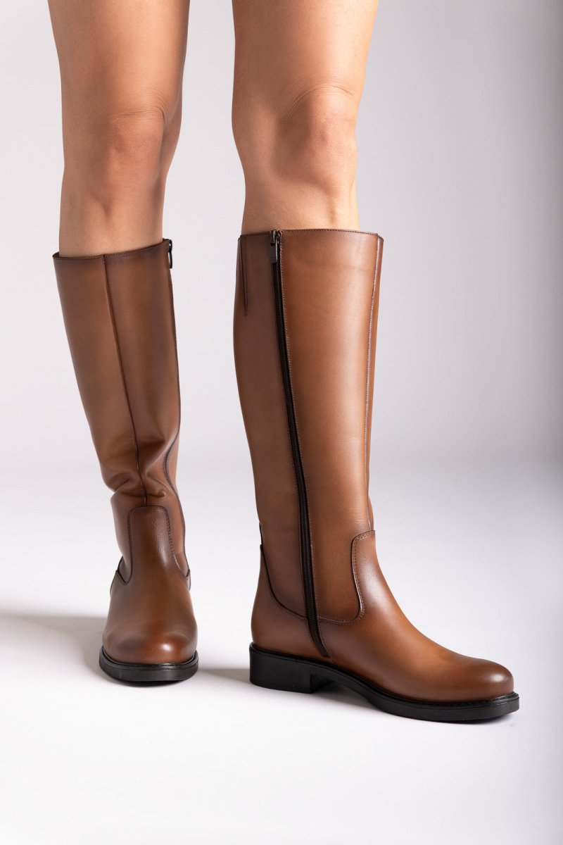 RAGAZZA - Comfort Riding Boots - Tan Matte