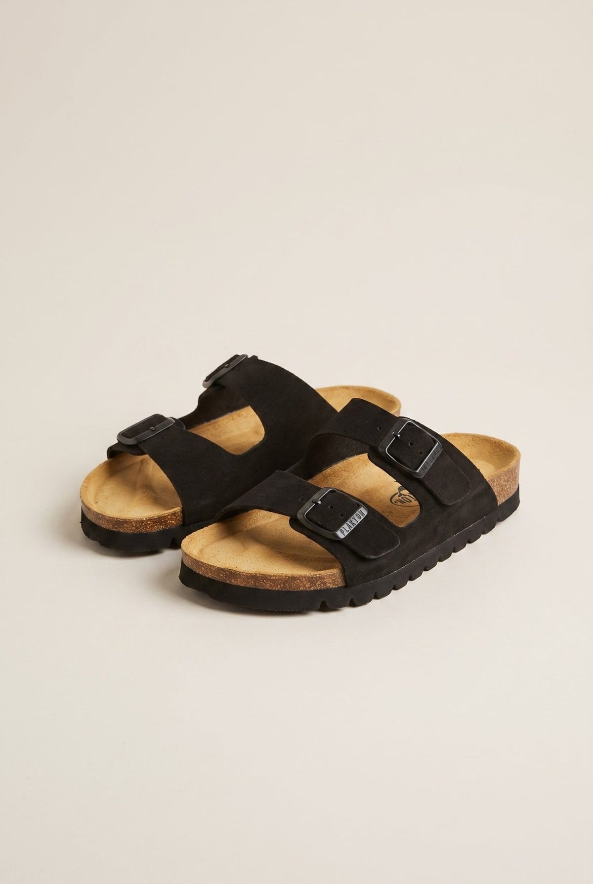 Plakton - Comfort Sandals - Black Suede