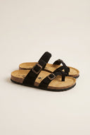 Plakton - Comfort Sandals - Black Suede