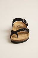 Plakton - Comfort Sandals - Black Suede