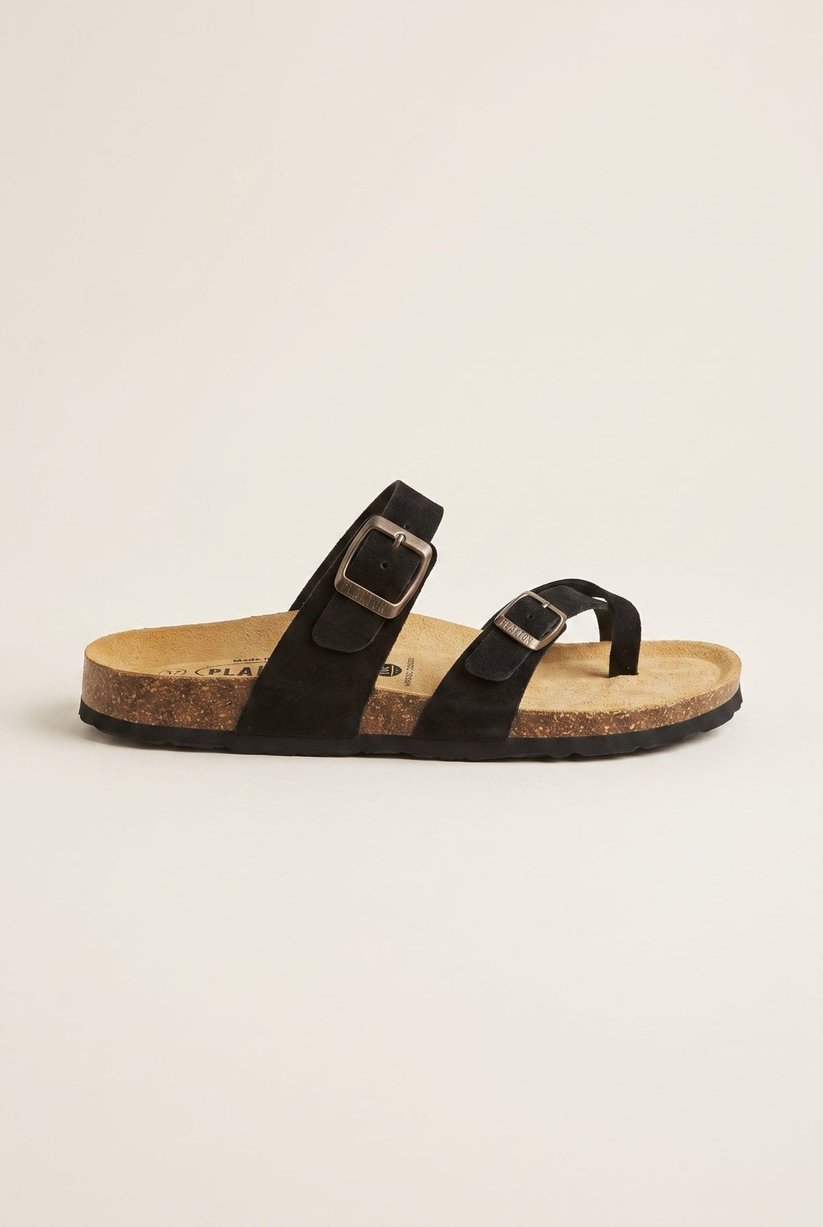 Plakton - Comfort Sandals - Black Suede