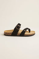 Plakton - Comfort Sandals - Black Suede