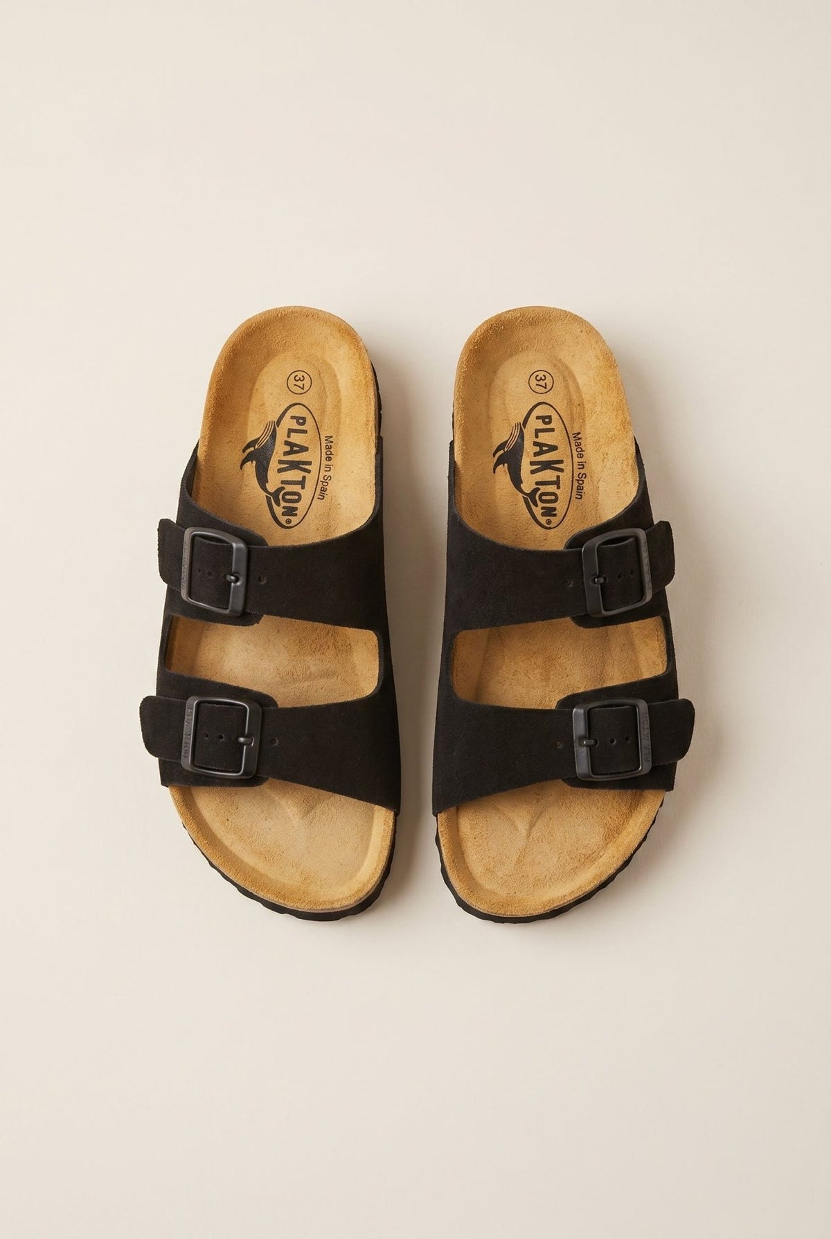Plakton - Comfort Sandals - Black Suede