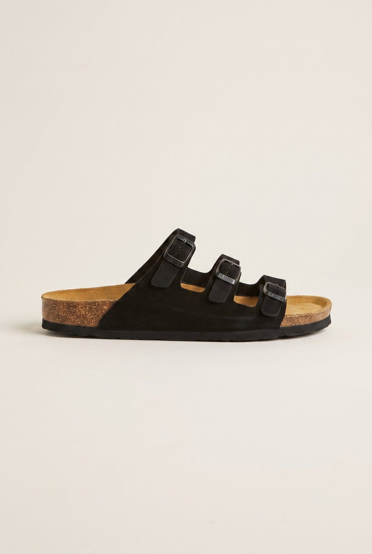 Plakton - Comfort Sandals - Black Suede