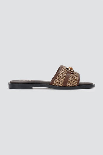Estil - Comfort Sandals - Brown Raffia