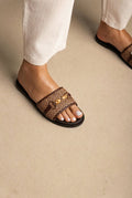 Estil - Comfort Sandals - Brown Raffia