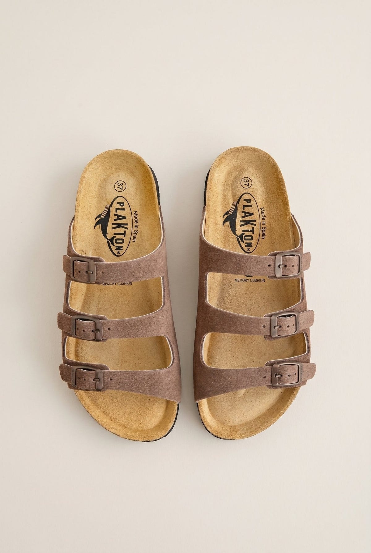 Plakton - Comfort Sandals - Brown Suede
