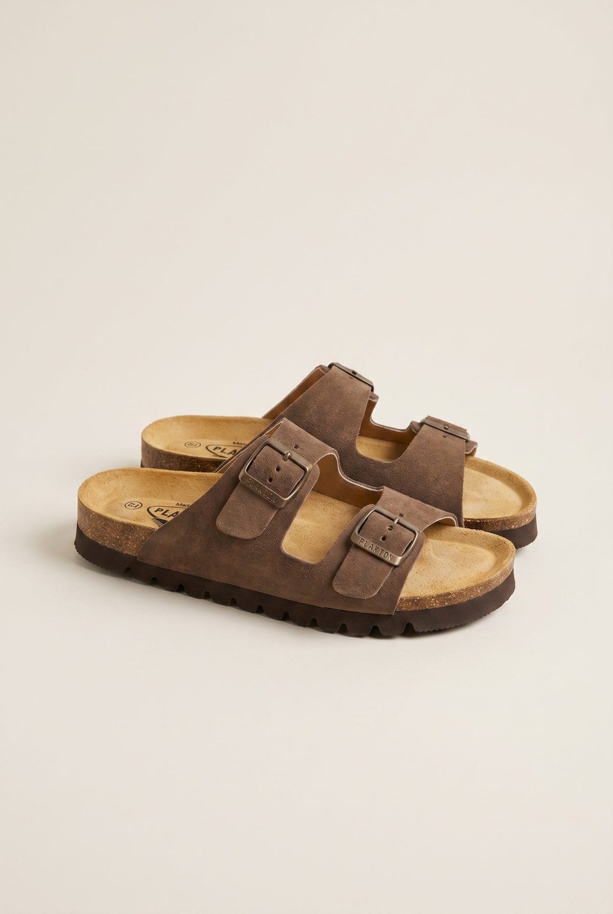 Plakton - Comfort Sandals - Brown Suede