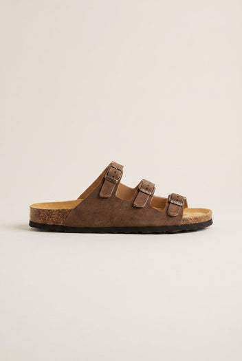 Plakton - Comfort Sandals - Brown Suede