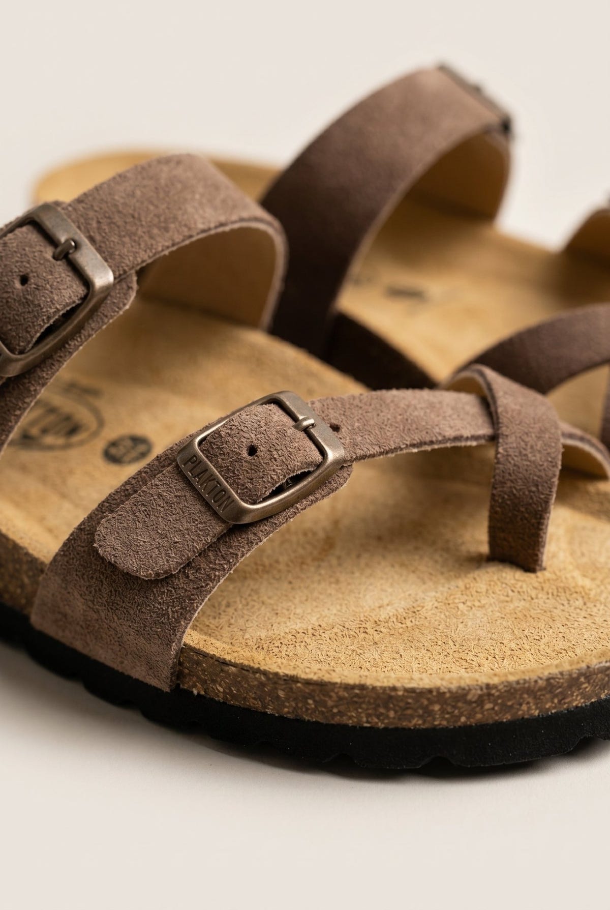 Plakton - Comfort Sandals - Brown Suede