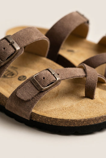 Plakton - Comfort Sandals - Brown Suede