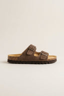 Plakton - Comfort Sandals - Brown Suede