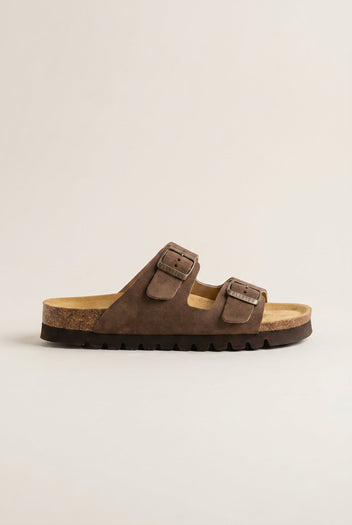 Plakton - Comfort Sandals - Brown Suede