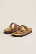 Plakton - Comfort Sandals - Brown Suede