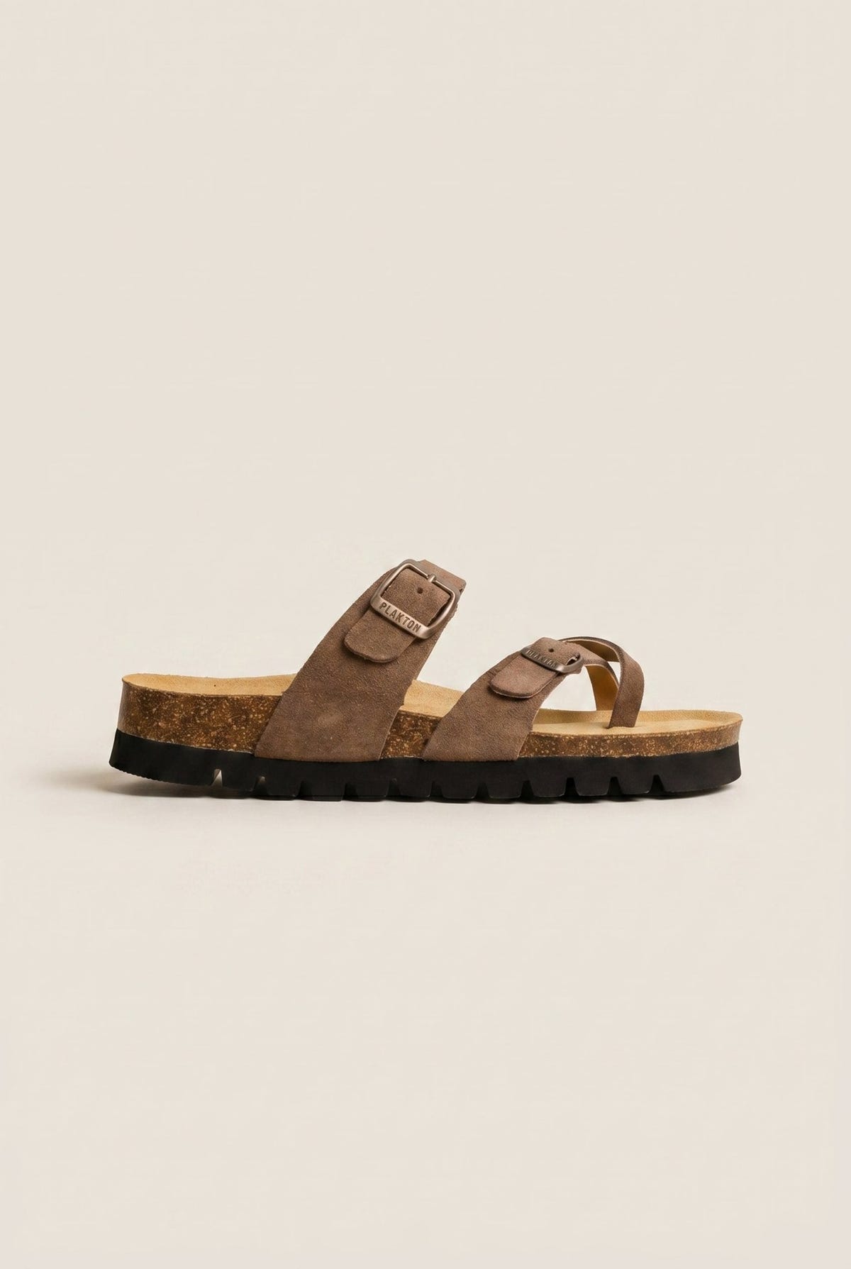 Plakton - Comfort Sandals - Brown Suede