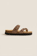 Plakton - Comfort Sandals - Brown Suede