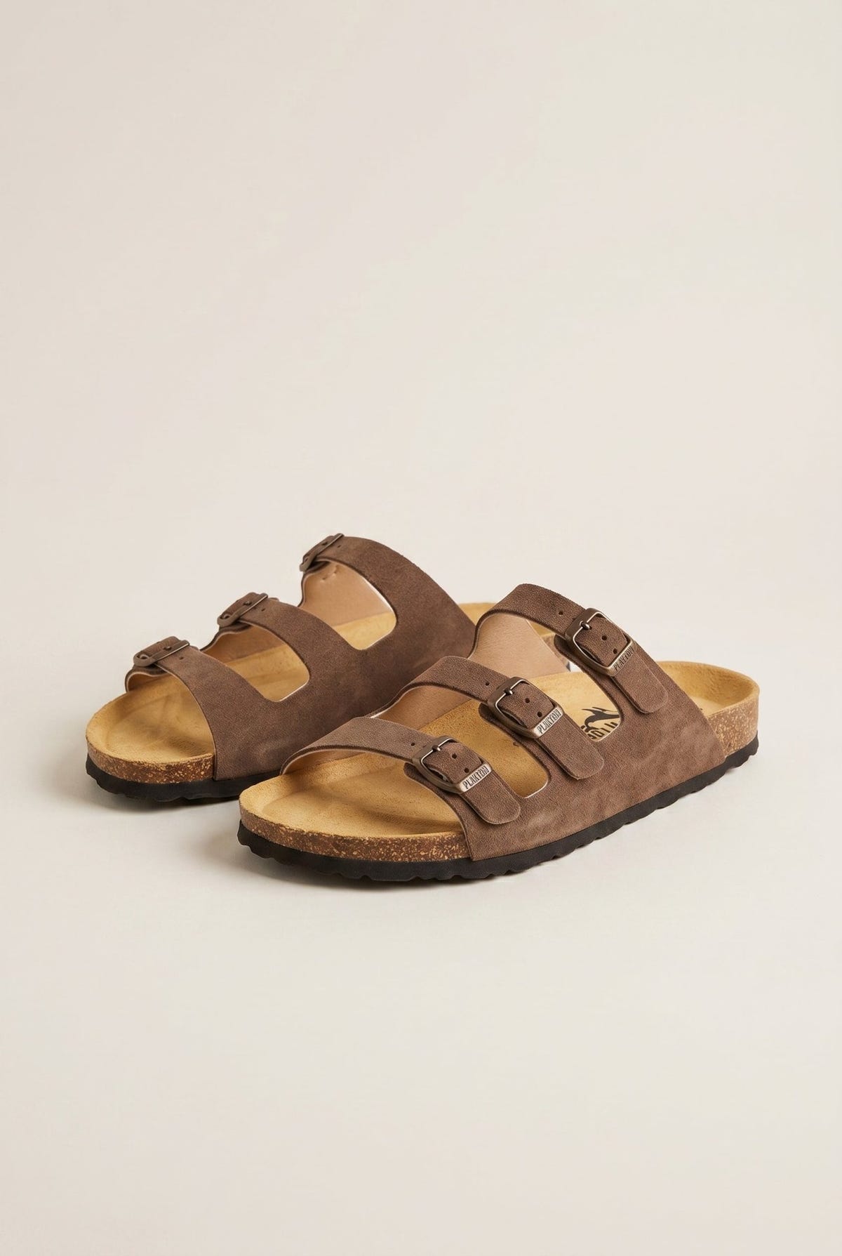 Plakton - Comfort Sandals - Brown Suede