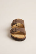 Plakton - Comfort Sandals - Brown Suede