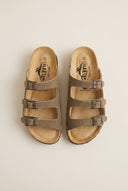 Plakton - Comfort Sandals - Khaki Green Suede
