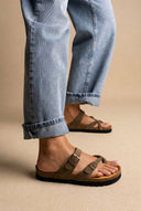 Plakton - Comfort Sandals - Khaki Green Suede
