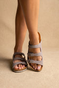 Plakton - Comfort Sandals - Light Grey Suede