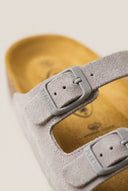 Plakton - Comfort Sandals - Light Grey Suede