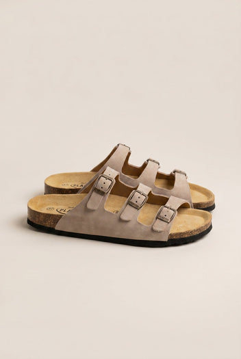 Plakton - Comfort Sandals - Sand Suede