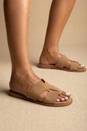 Estil - Comfort Suede Sandals - Beige Suede