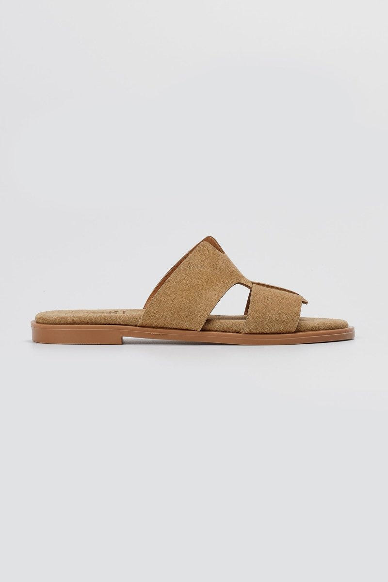 Estil - Comfort Suede Sandals - Beige Suede